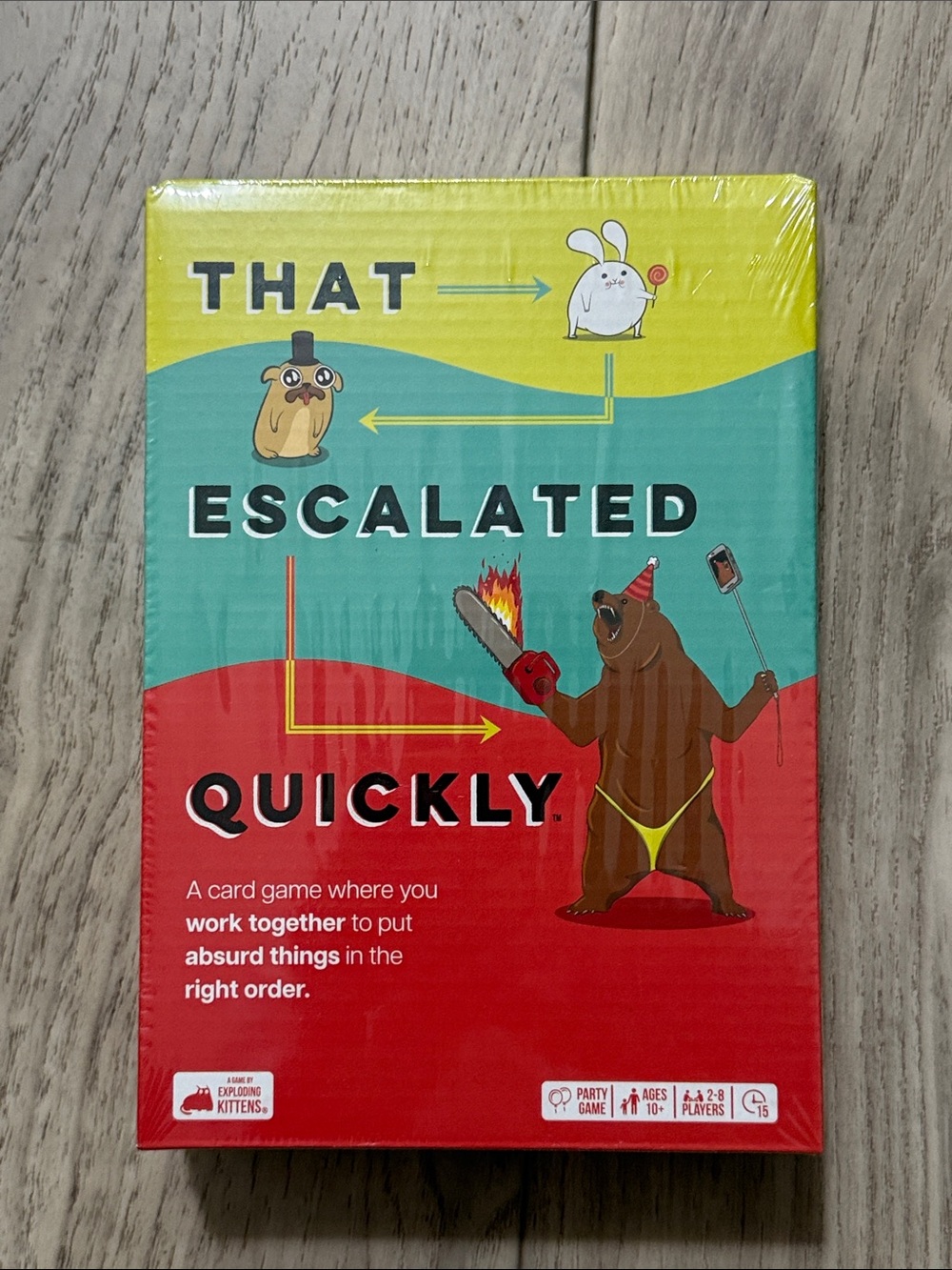 That Escalated Quickly Party Card Game, Factory Sealed
